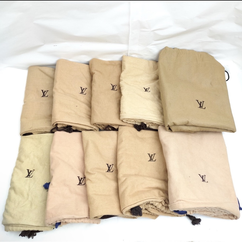 Authentic Louis Vuitton large Drawstring dust bag!